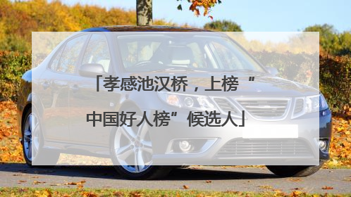 孝感池汉桥，上榜“中国好人榜”候选人