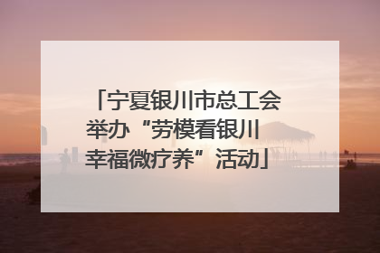 宁夏银川市总工会举办“劳模看银川 幸福微疗养”活动