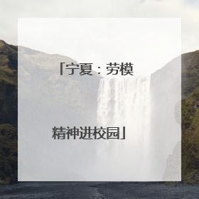 宁夏：劳模精神进校园