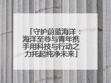 守护蔚蓝海洋：海洋至尊与青年携手用科技与行动之力托起纯净未来
