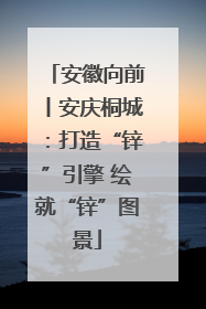 安徽向前丨安庆桐城：打造“锌”引擎 绘就“锌”图景