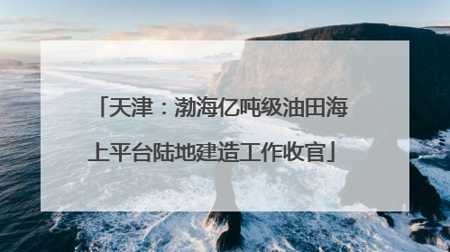 天津：渤海亿吨级油田海上平台陆地建造工作收官