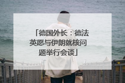 德国外长：德法英愿与伊朗就核问题举行会谈