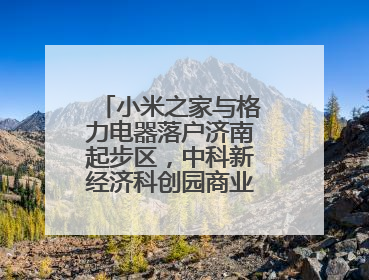 小米之家与格力电器落户济南起步区，中科新经济科创园商业生态升级