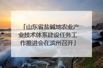 山东省盐碱地农业产业技术体系建设任务工作推进会在滨州召开