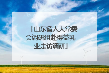 山东省人大常委会调研组赴得益乳业走访调研