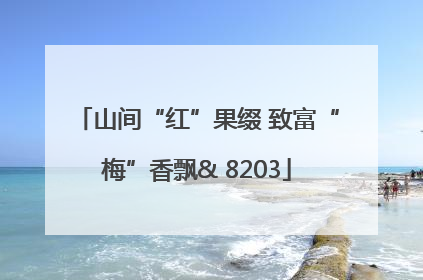 山间“红”果缀 致富“梅”香飘& 8203