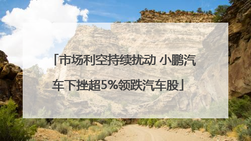 市场利空持续扰动 小鹏汽车下挫超5%领跌汽车股