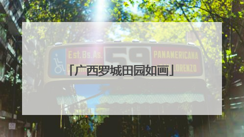 广西罗城田园如画