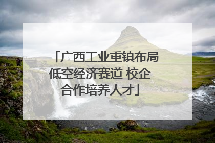 广西工业重镇布局低空经济赛道 校企合作培养人才