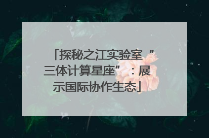 探秘之江实验室“三体计算星座”：展示国际协作生态