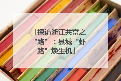 探访浙江共富之“路”：县城“虾路”焕生机
