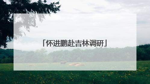 怀进鹏赴吉林调研