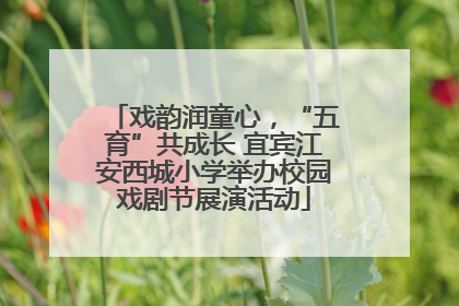 戏韵润童心，“五育”共成长 宜宾江安西城小学举办校园戏剧节展演活动