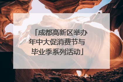 成都高新区举办年中大促消费节与毕业季系列活动
