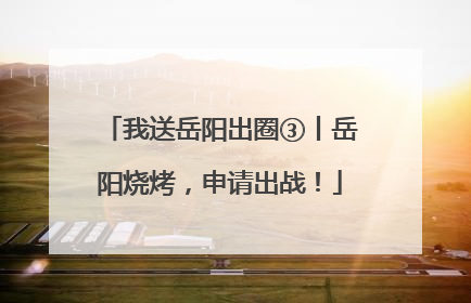 我送岳阳出圈③丨岳阳烧烤，申请出战！