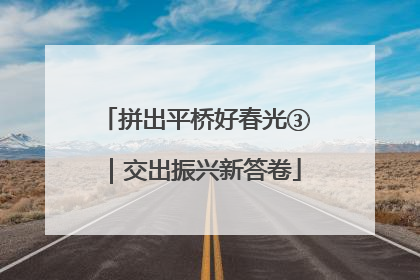拼出平桥好春光③｜交出振兴新答卷