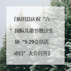 新田县庆祝“六一”国际儿童节暨计生协“5·29会员活动日”大会召开