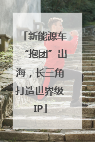 新能源车“抱团”出海，长三角打造世界级IP