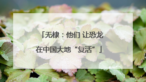 无棣：他们 让恐龙在中国大地“复活”