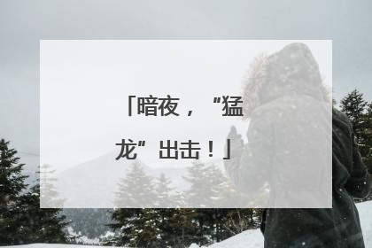 暗夜，“猛龙”出击！