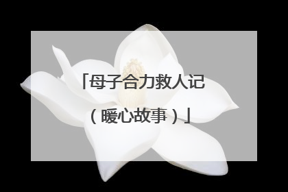 母子合力救人记（暖心故事）