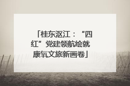 桂东沤江：“四红”党建领航绘就康氧文旅新画卷