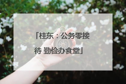 桂东：公务零接待 勤俭办食堂