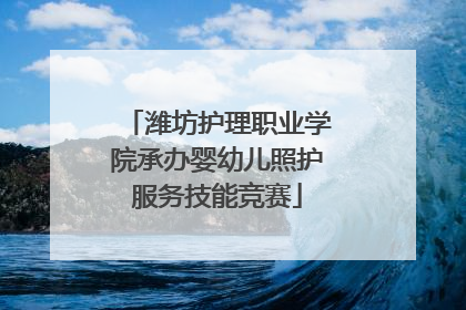 潍坊护理职业学院承办婴幼儿照护服务技能竞赛