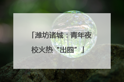 潍坊诸城：青年夜校火热“出圈”
