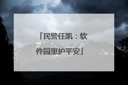民警任凯：软件园里护平安
