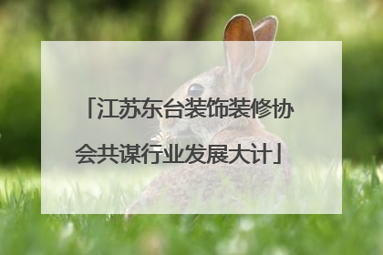 江苏东台装饰装修协会共谋行业发展大计