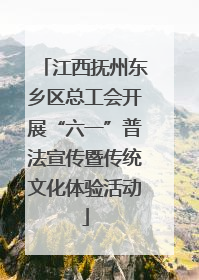江西抚州东乡区总工会开展“六一”普法宣传暨传统文化体验活动