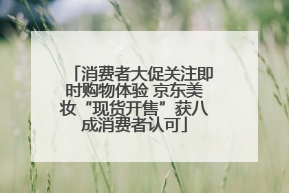 消费者大促关注即时购物体验 京东美妆“现货开售”获八成消费者认可