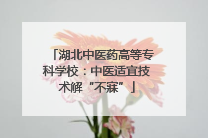 湖北中医药高等专科学校：中医适宜技术解“不寐”