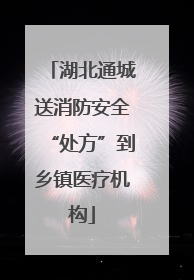 湖北通城送消防安全“处方”到乡镇医疗机构