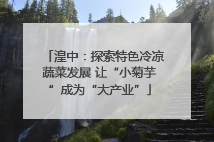湟中：探索特色冷凉蔬菜发展 让“小菊芋”成为“大产业”