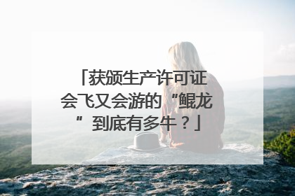 获颁生产许可证 会飞又会游的“鲲龙”到底有多牛？