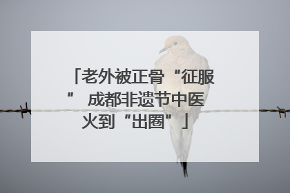老外被正骨“征服” 成都非遗节中医火到“出圈”