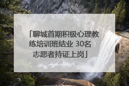 聊城首期积极心理教练培训班结业 30名志愿者持证上岗