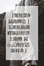 聚焦第9届南博会｜玉溪抚仙湖畔旅居经济上南博 展示云南生活新样本