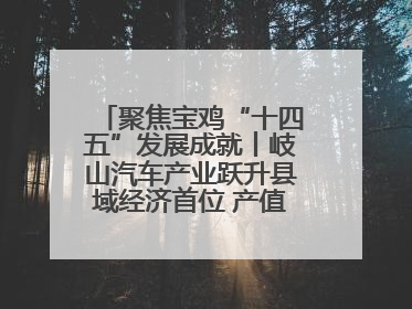 聚焦宝鸡“十四五”发展成就丨岐山汽车产业跃升县域经济首位 产值突破205亿 占规上工业75%