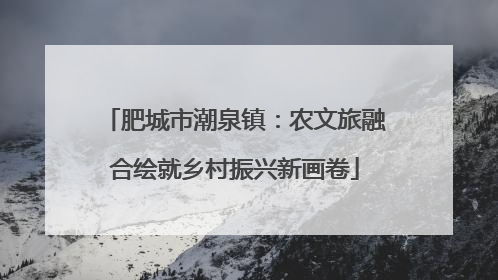 肥城市潮泉镇：农文旅融合绘就乡村振兴新画卷
