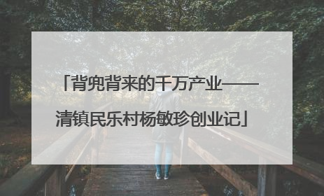 背兜背来的千万产业——清镇民乐村杨敏珍创业记