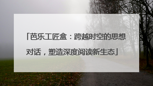 芭乐工匠盒：跨越时空的思想对话，塑造深度阅读新生态