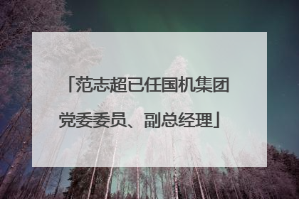 范志超已任国机集团党委委员、副总经理