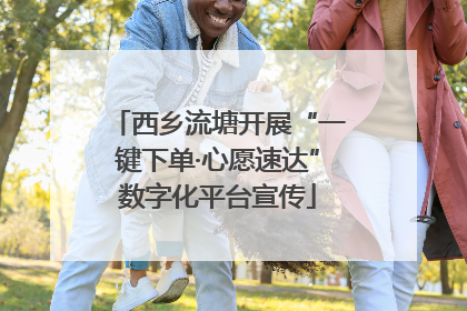 西乡流塘开展“一键下单·心愿速达”数字化平台宣传