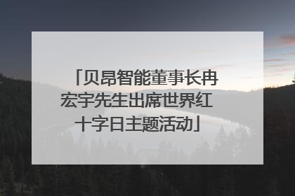 贝昂智能董事长冉宏宇先生出席世界红十字日主题活动