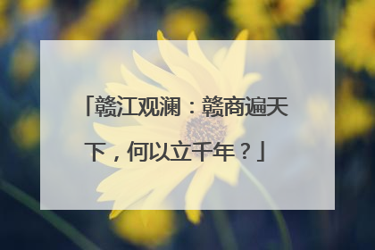 赣江观澜：赣商遍天下，何以立千年？