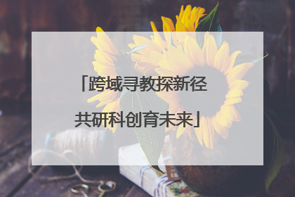 跨域寻教探新径 共研科创育未来